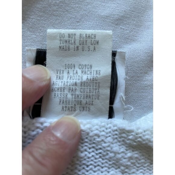 Michael Leu Sweater Size 1X Art Apparel Group Cotton Italian Scene V Neck - Picture 14 of 16